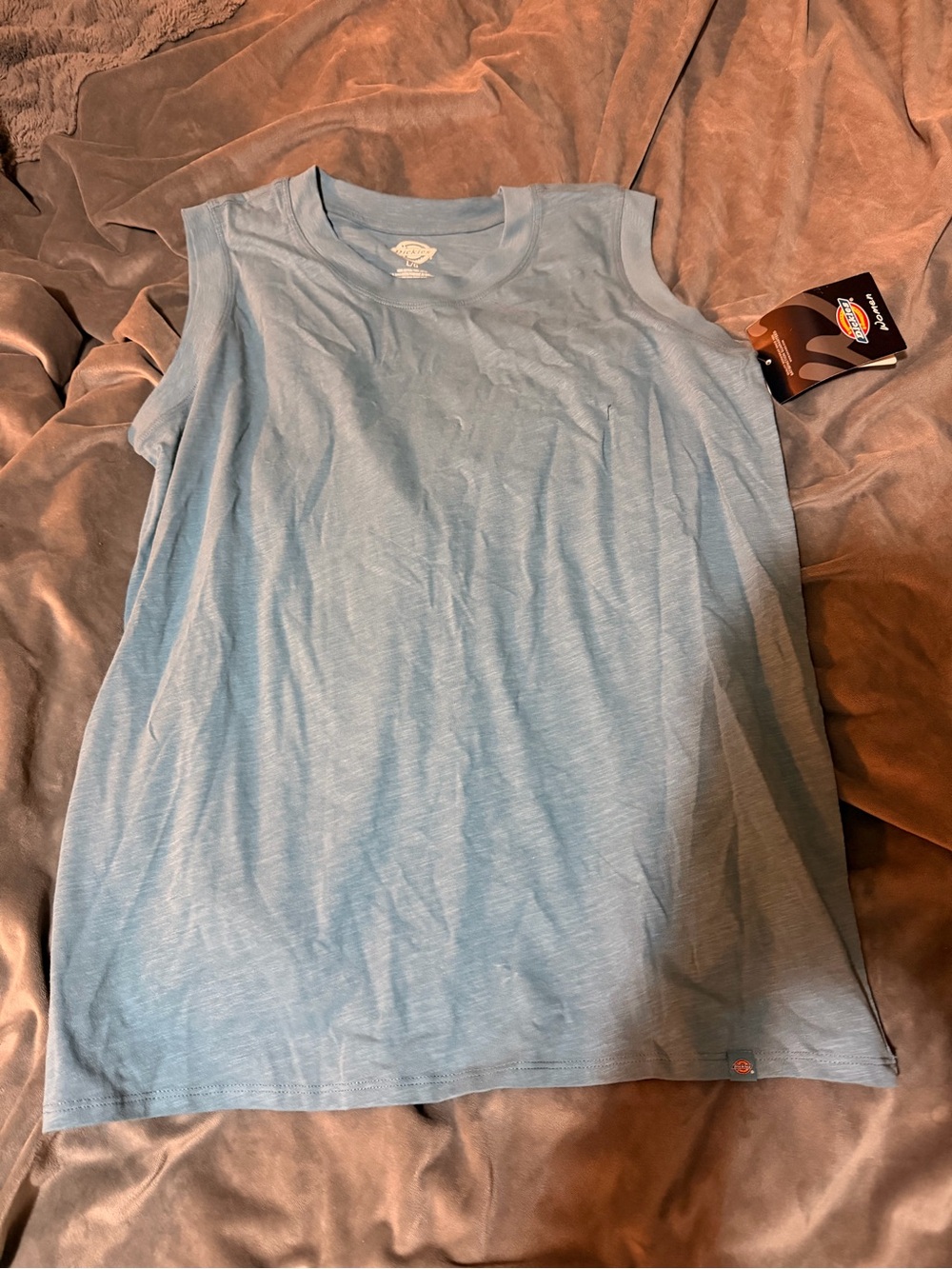 Dickies blue muscle tank sz L nwt